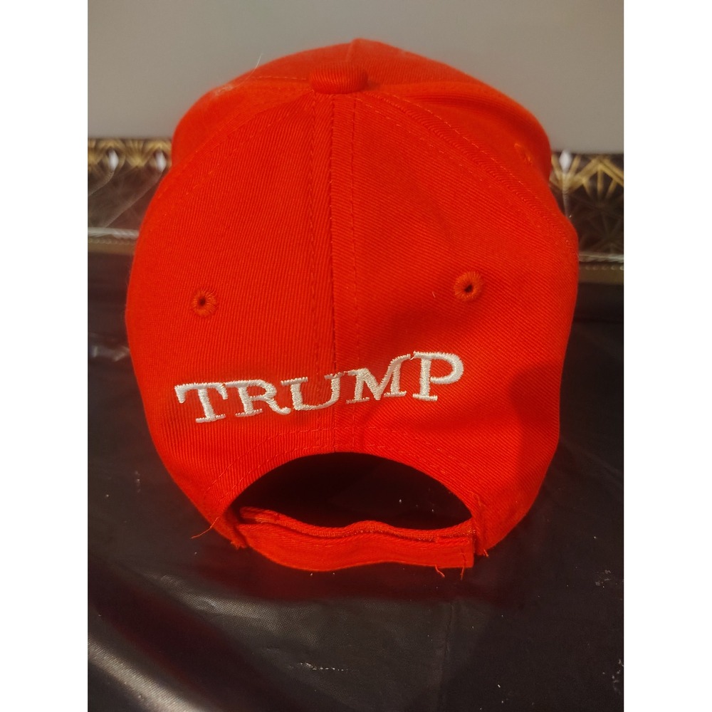 Donald Trump MAGA Hat Red Make America Great Again 45-47 Baseball Cap Adjustable - Picture 3 of 4
